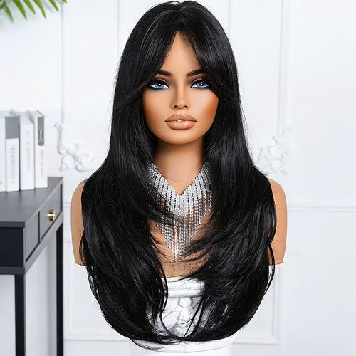 Luxe Noir Layered Wig