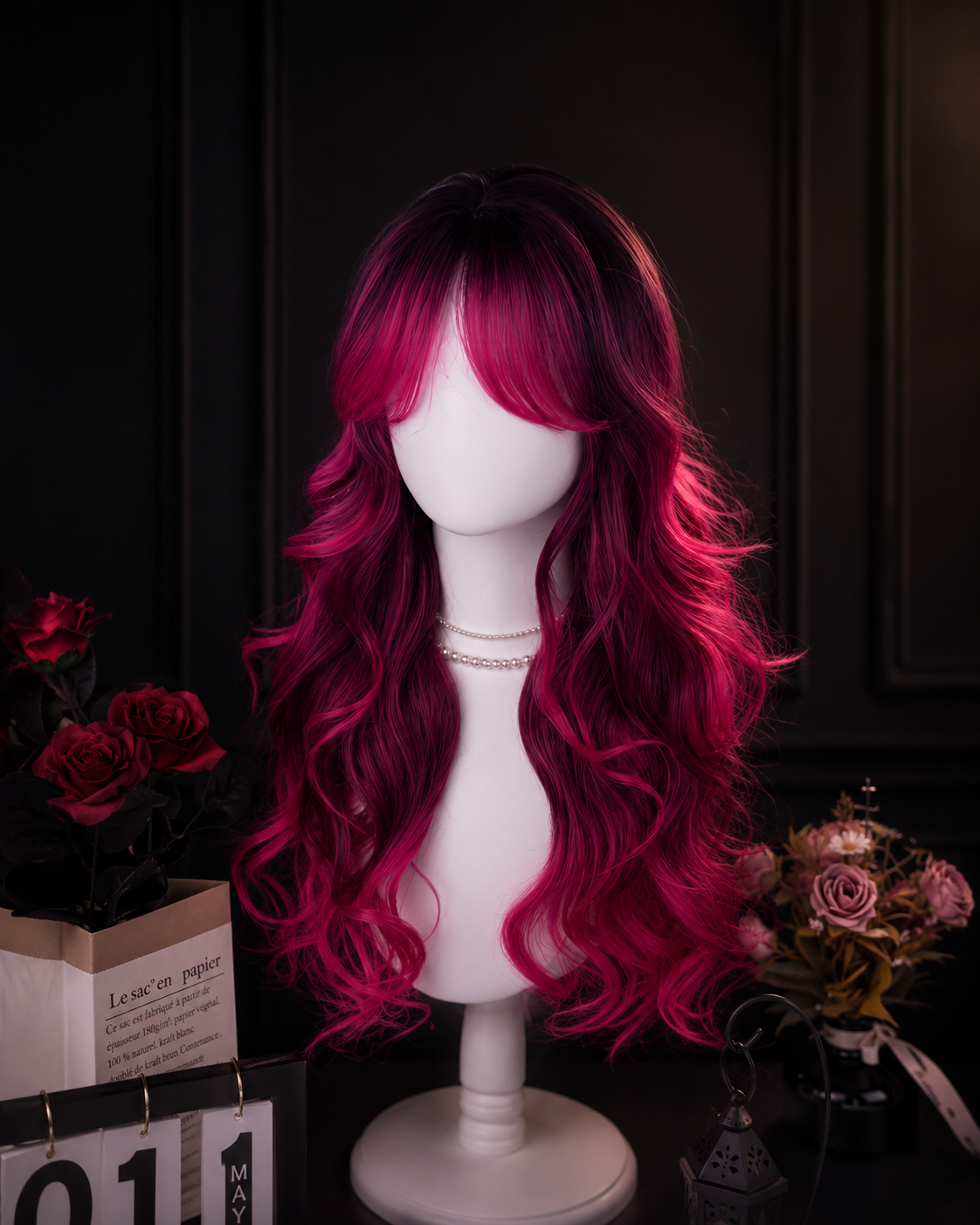 Hellbraun wavy wig