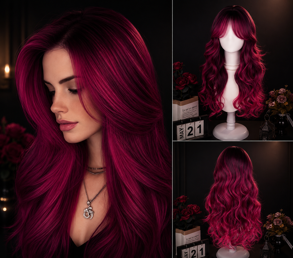Hellbraun wavy wig